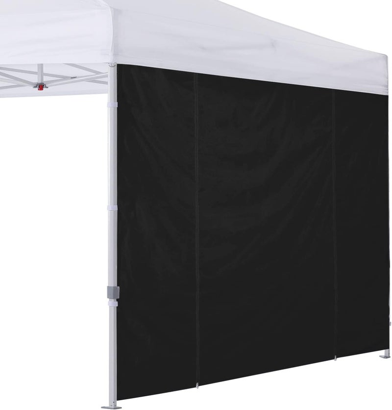 COOSHADE Instant SunWall 10x10 SideWall for Pop up Canopy Tent, 1 Pack Door Wall Only, Black - Image 1